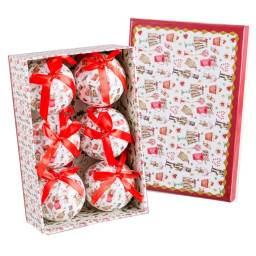 boules de noel multicouleur polyfoam o 75 cm 6 unites