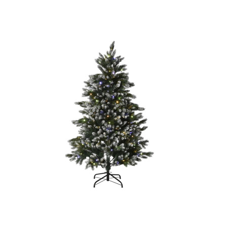 sapin de noel home esprit vert metal polyethylene enneige 110 x 110 x 150 cm