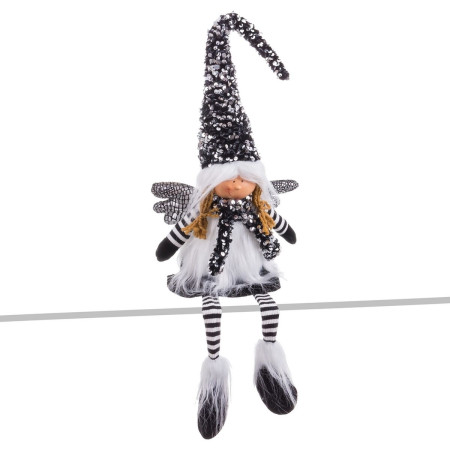 decorations de noel noir 16 x 10 x 65 cm