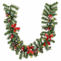 guirlande de noel multicouleur pvc 180 x 20 x 20 cm