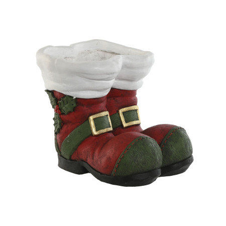 cache pot home esprit blanc rouge vert magnesium pere noel 30 x 35 x 30 cm noel