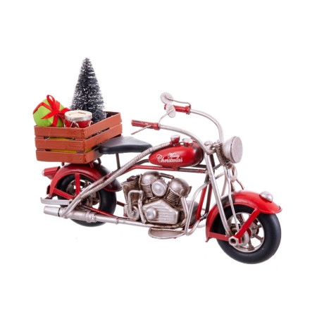 decorations de noel rouge multicouleur moto 19 x 75 x 13 cm