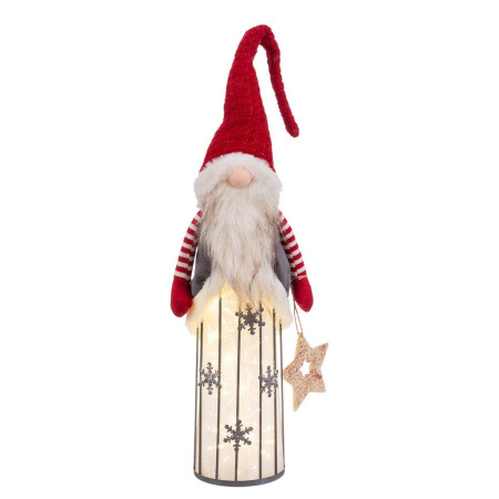 decorations de noel rouge pere noel 16 x 11 x 62 cm