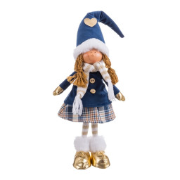 decorations de noel bleu fille 16 x 10 x 52 cm