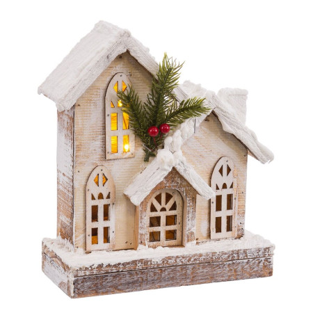 accesoires pour creche de noel naturel eglise 21 x 9 x 25 cm