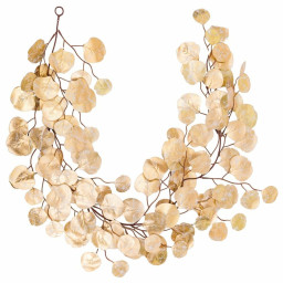 guirlande de noel or plastique 8 x 8 x 120 cm