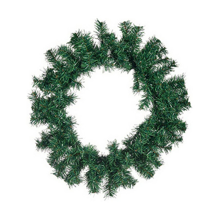 couronne de noel vert plastique 40 x 6 x 40 cm