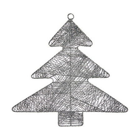 decorations de noel argente sapin de noel 367 x 02 x 375 cm metal plastique