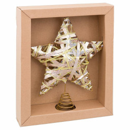 etoile de noel or metal 25 x 55 x 30 cm
