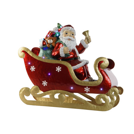 decorations de noel home esprit rouge multicouleur pere noel 64 x 26 x 60 cm