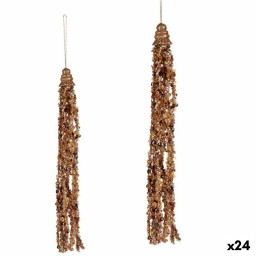 decorations de noel pendentif guirlandes dore 35 x 25 x 35 cm 24 unites