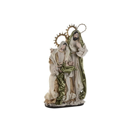 creche de noel home esprit vert beige 48 x 28 x 90 cm