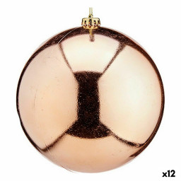 boule de noel cuivre plastique 20 x 21 x 20 cm 12 unites