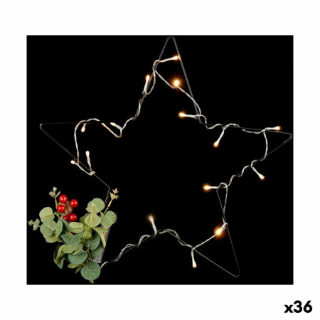etoile de noel lumiere led rouge noir vert 36 unites