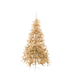 sapin de noel or metal plastique 70 x 70 x 150 cm