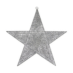 decorations de noel argente etoile 50 x 515 x 05 cm metal