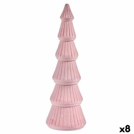 sapin de noel velours rose bois 12 x 345 x 12 cm 8 unites