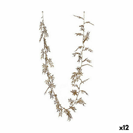 branche noel dore metal 160 x 6 x 6 cm 12 unites