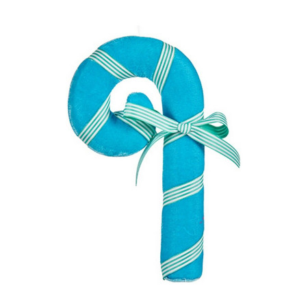 decorations de noel baton 15 x 4 x 27 cm bleu