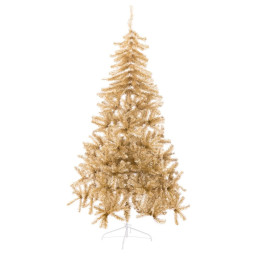 sapin de noel or metal plastique 120 x 120 x 240 cm