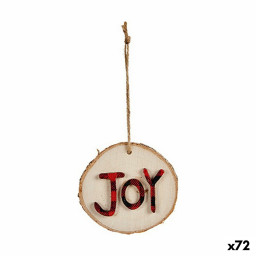 decorations de noel marron rouge bois 72 unites