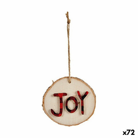 decorations de noel marron rouge bois 72 unites