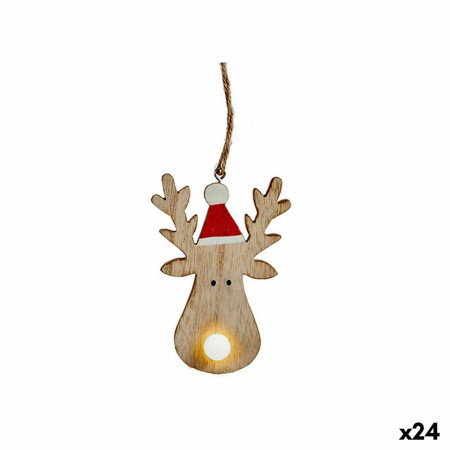 decorations de noel renne marron bois 75 x 25 x 17 cm 24 unites
