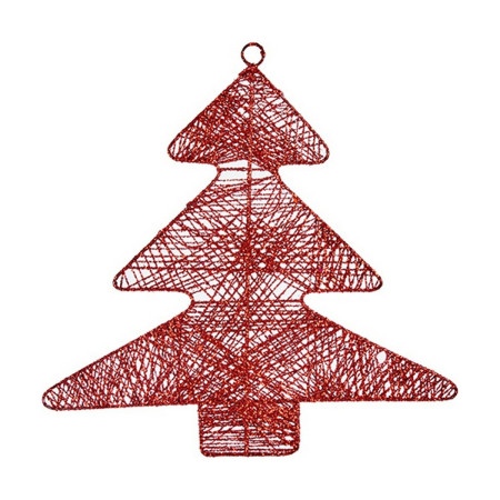 decorations de noel rouge metal sapin de noel 367 x 02 x 375 cm