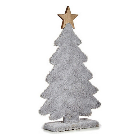 sapin de noel etoile polaire 21 x 36 x 7 cm gris