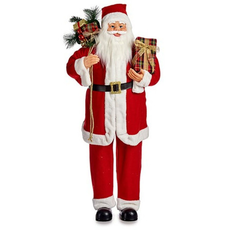 pere noel boite cadeau blanc noir rouge 44 x 110 x 30 cm