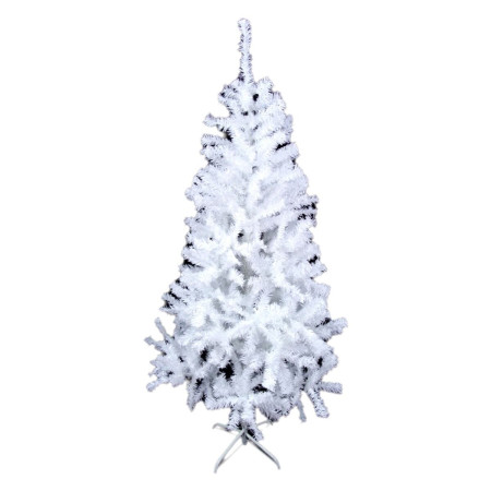sapin de noel blanc pvc metal polyethylene 100 x 100 x 180 cm