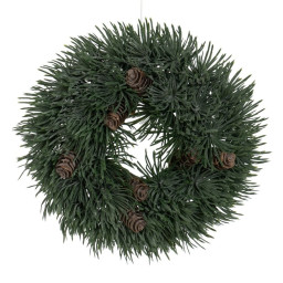 centre de table noel vert pvc 23 x 23 cm