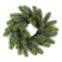 couronne de noel vert pvc 30 x 30 cm