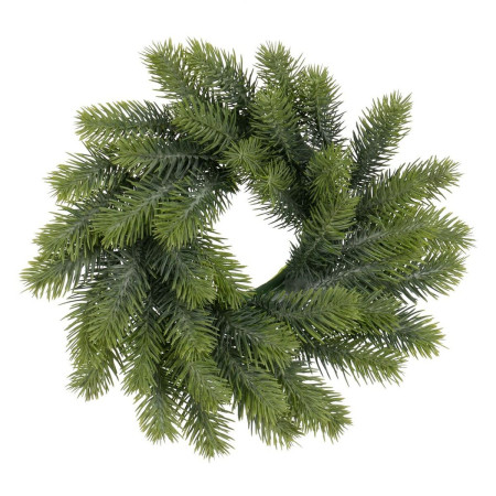 couronne de noel vert pvc 30 x 30 cm