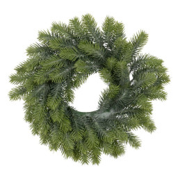 couronne de noel vert pvc 37 x 37 cm