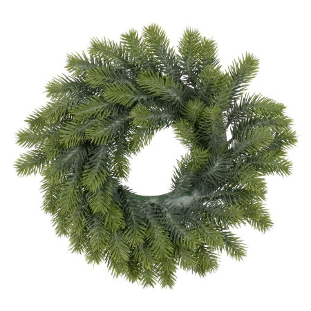 couronne de noel vert pvc 37 x 37 cm