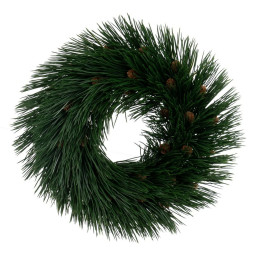 couronne de noel vert pvc 31 x 31 cm