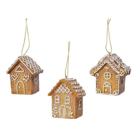 decorations de noel sapin de noel polyresine o 7 cm gingembre petit maison