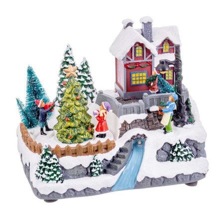 decorations de noel multicouleur polyresine noel 205 x 15 x 163 cm
