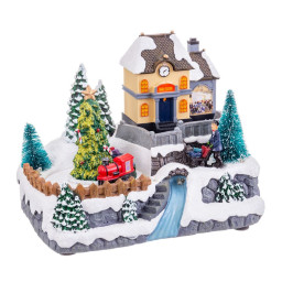 decorations de noel multicouleur polyresine 205 x 15 x 163 cm