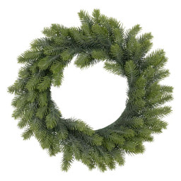 couronne de noel vert pvc 41 x 41 cm