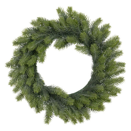 couronne de noel vert pvc 41 x 41 cm