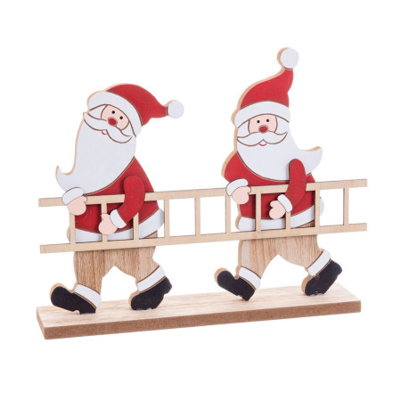decorations de noel multicouleur bois pere noel 145 x 5 x 19 cm