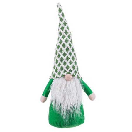 decorations de noel blanc vert sable tissu pere noel 48 cm