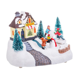 decorations de noel multicouleur polyresine 20 x 14 x 15 cm