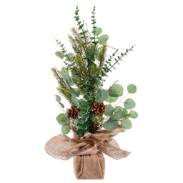 decorations de noel vert naturel plastique fibre ananas 635 cm