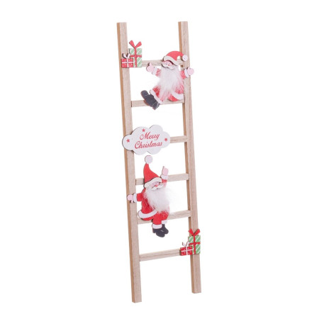 decorations de noel multicouleur bois escalier pere noel 12 x 18 x 42 cm