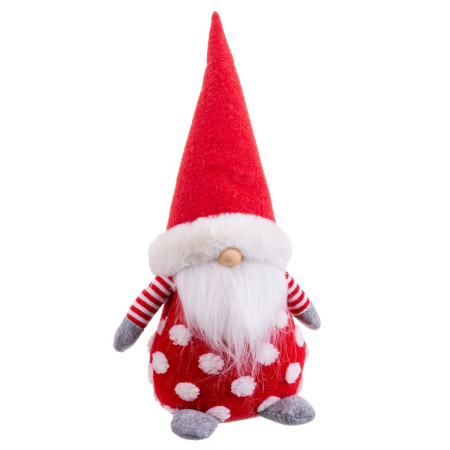decorations de noel rouge multicouleur bois sable tissu 35 cm