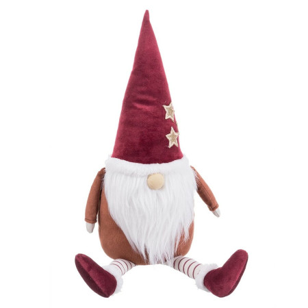 decorations de noel blanc rouge sable tissu pere noel 53 cm