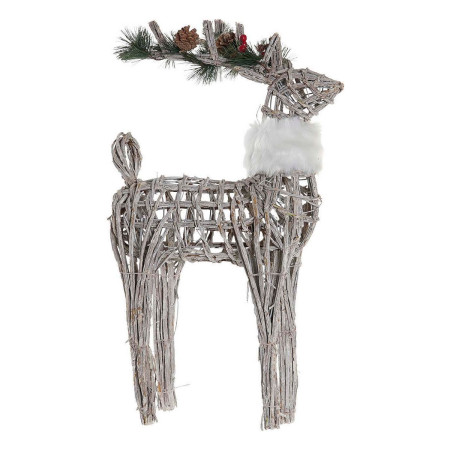 decorations de noel dkd home decor blanc renne 33 x 14 x 60 cm
